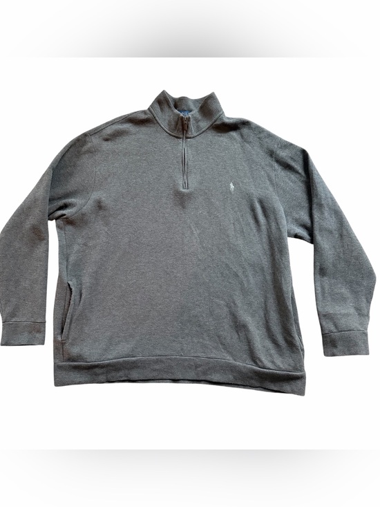 Polo Ralph Lauren Other - Polo Ralph Lauren 3XLT Gray Quarter Zip Pullover Sweater w/ Pockets Big & Tall